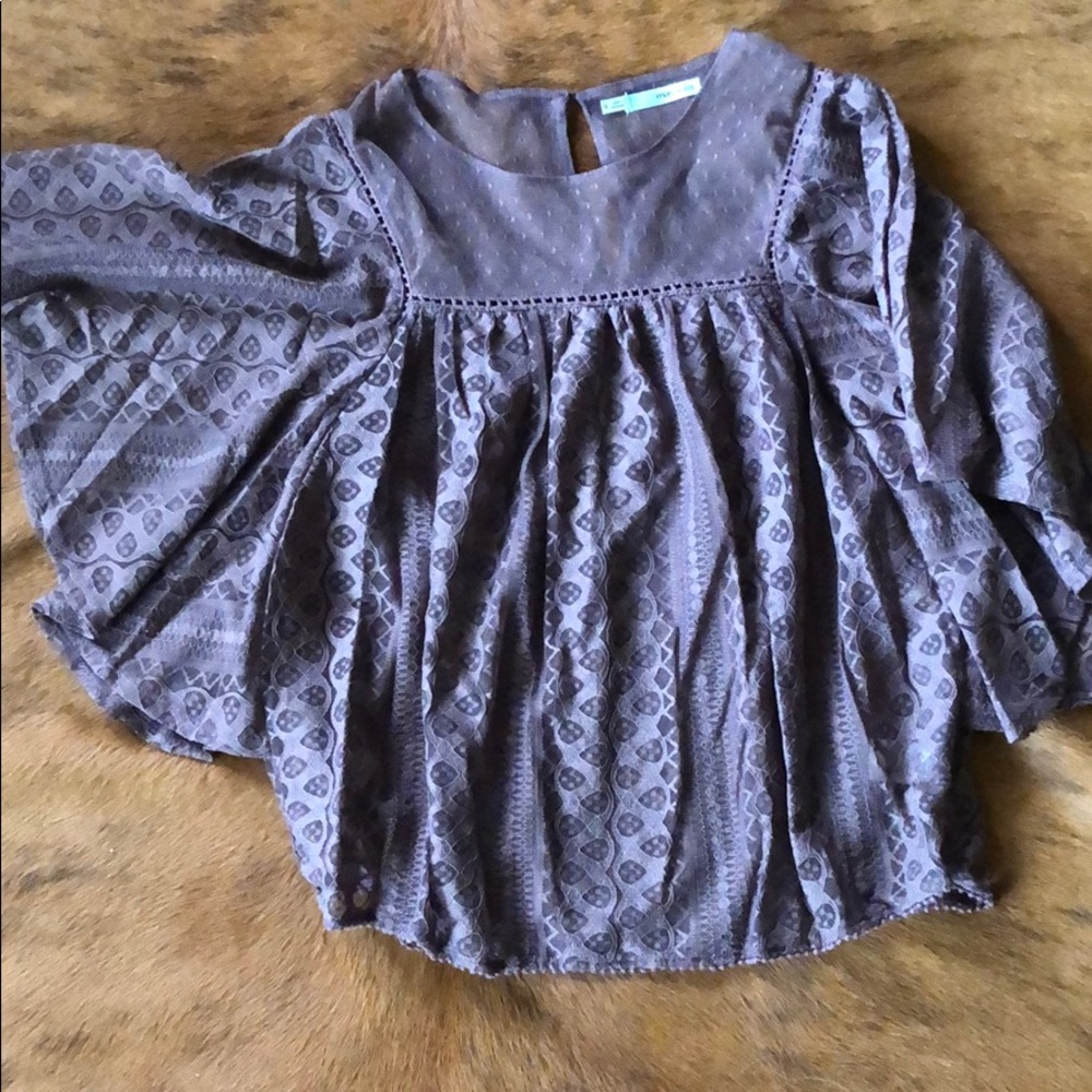 Brown Lace Top NWOT